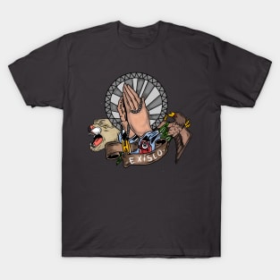 Lion king and eagle art design - exisco T-Shirt